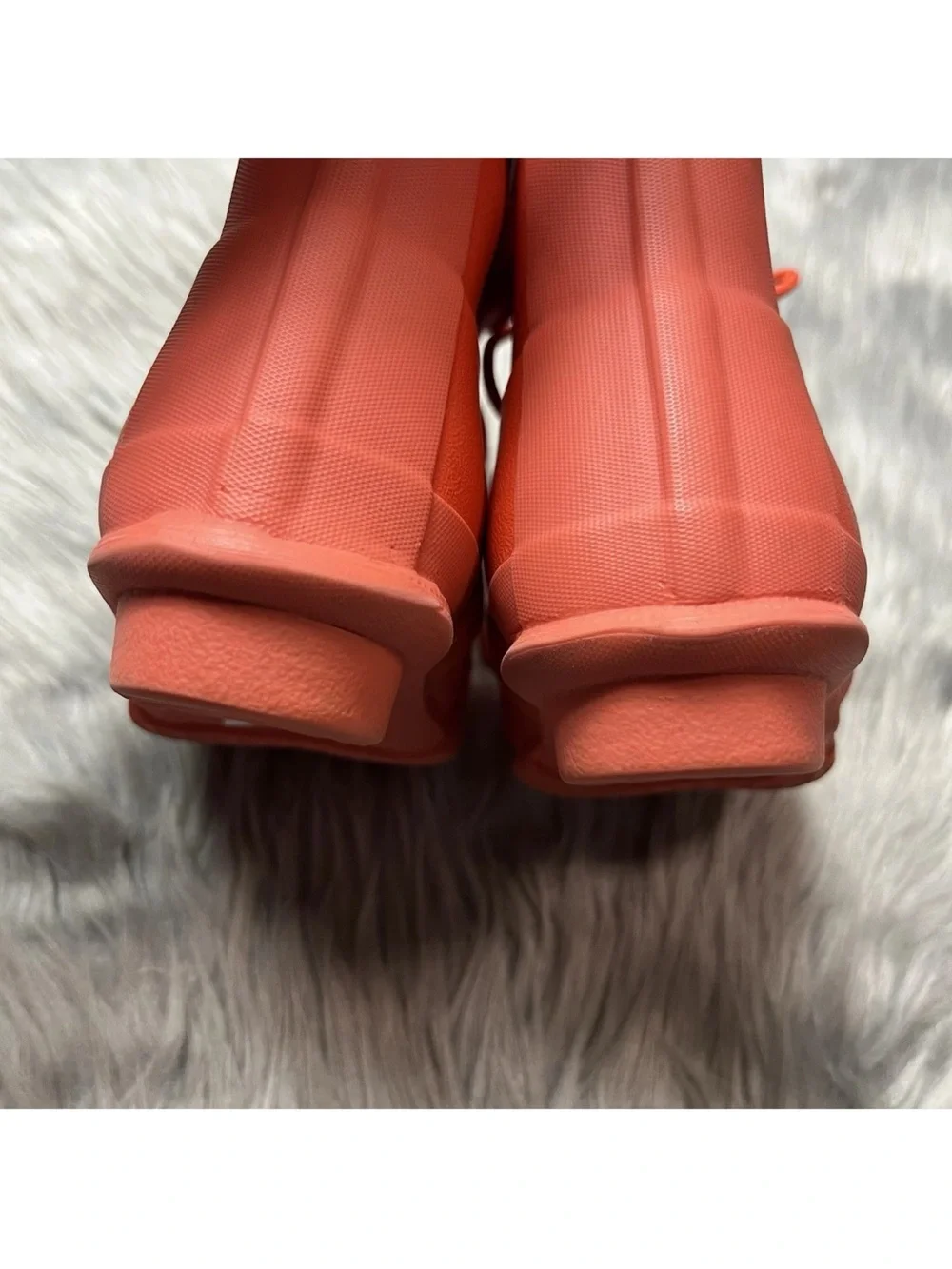 Hunter Toddler Lace Up Rain Boots Orange Size 8B/9G
